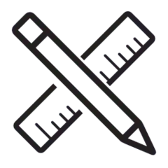 איור של עיפרון ומד זרוע עליו ברקע לבן, המחשה של התאמה אישית