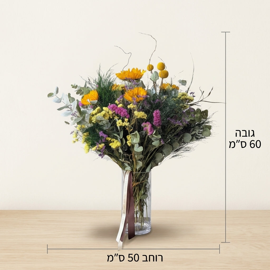 סידור חמניות - size-guide