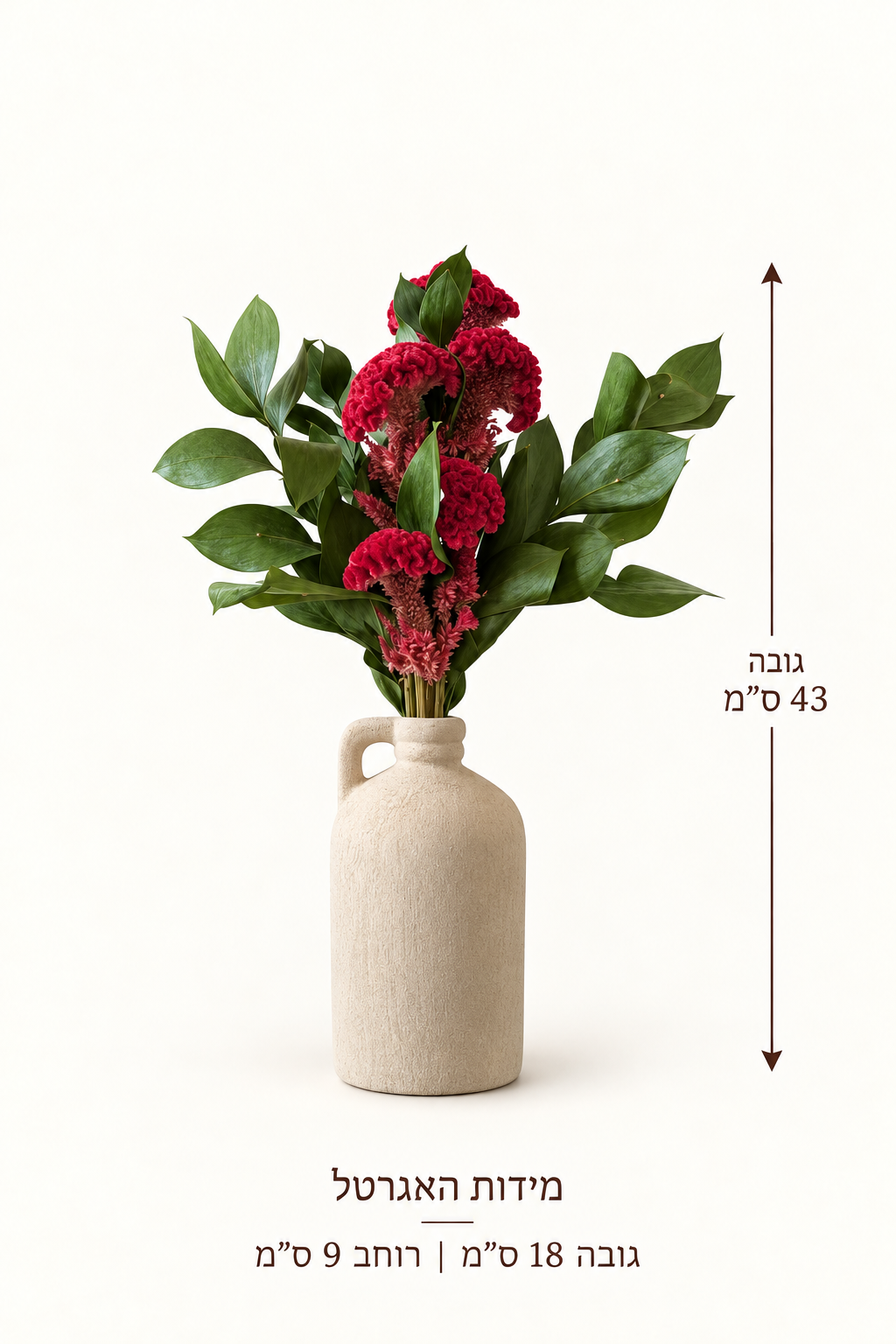 מארז מתנה חול, מדריך מידות