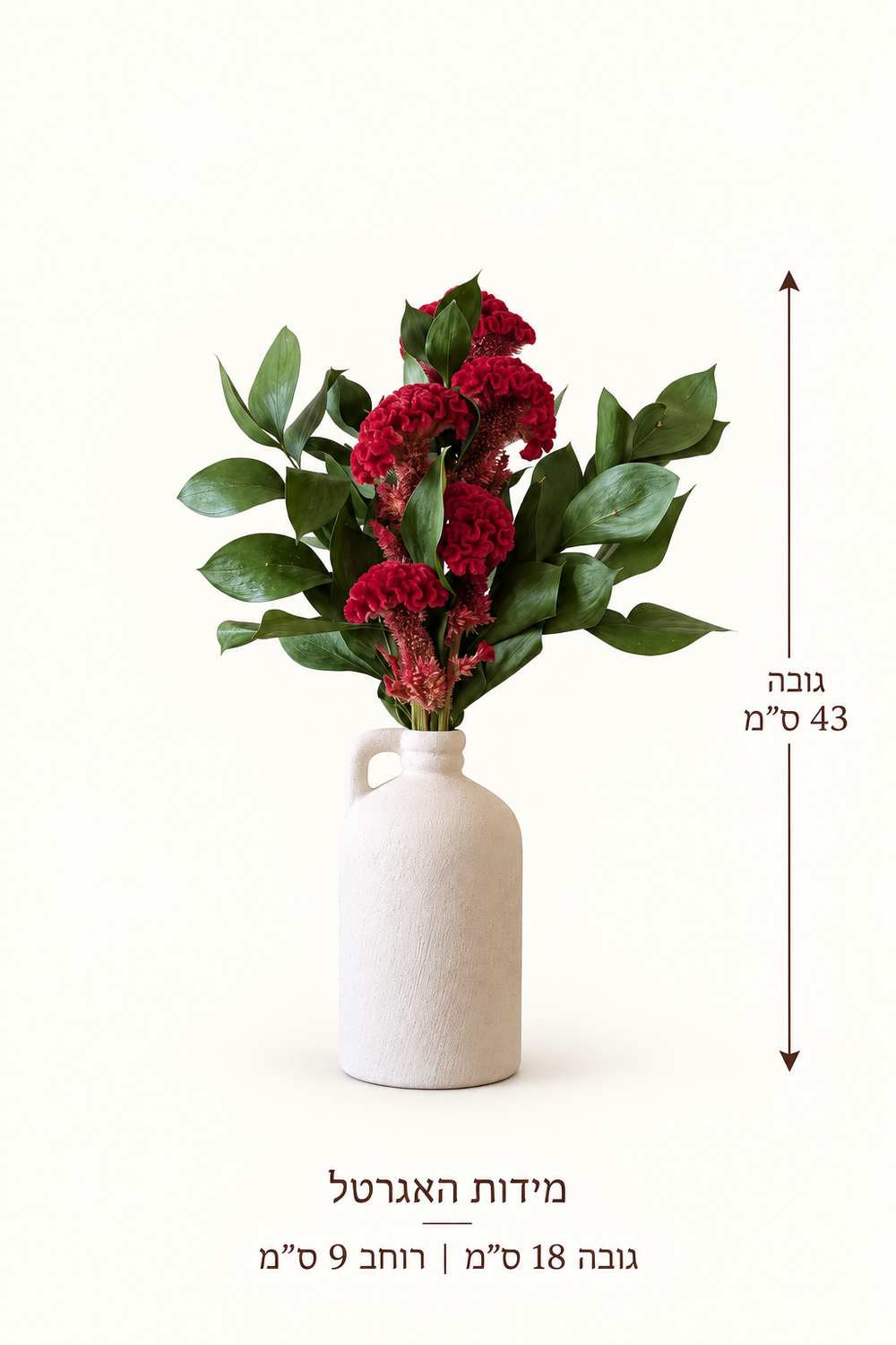 The arrangement in a space