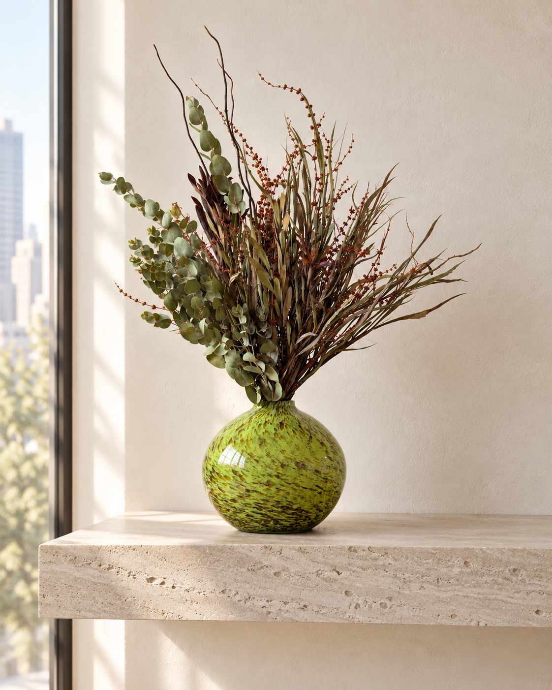 Space for green in the entrance